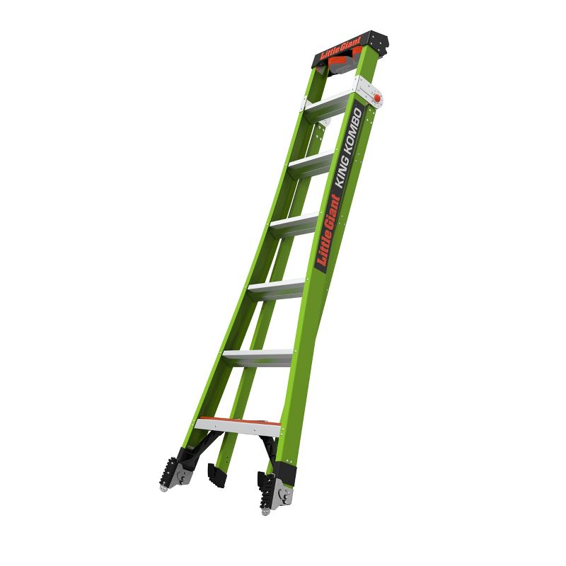 Little Giant Ladder Systems 7' ANSI Type IAA fiberglass Ladder Apple Green