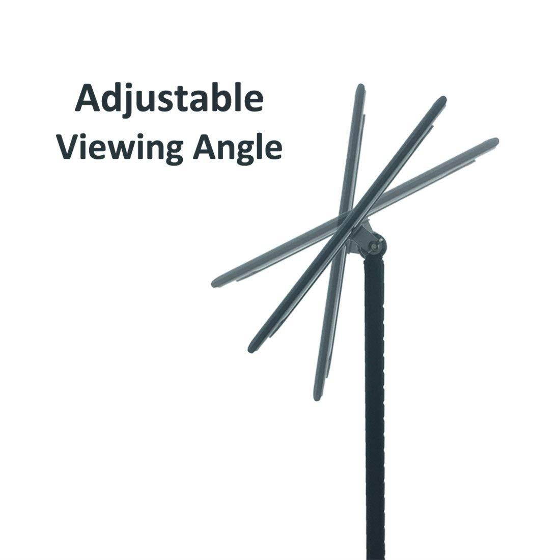 HAITIAN Sign Holder Poster Stand - Fits for 8.5 X 11 Inch Poster, Adjustable Stand Height, Poster Frame Revolvable To Either Horizontal or Vertical View Display, Metal Material Color Black