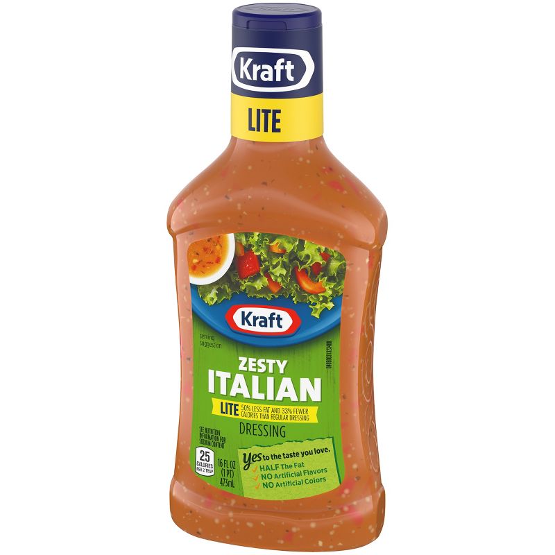 Kraft Lite Zesty Italian Salad Dressing - 16fl oz