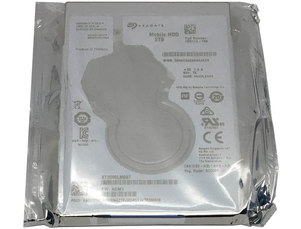 Seagate ST2000LM007 2TB 128MB Cache SATA 6.0Gb/s 2.5" Internal Notebook Hard Drive