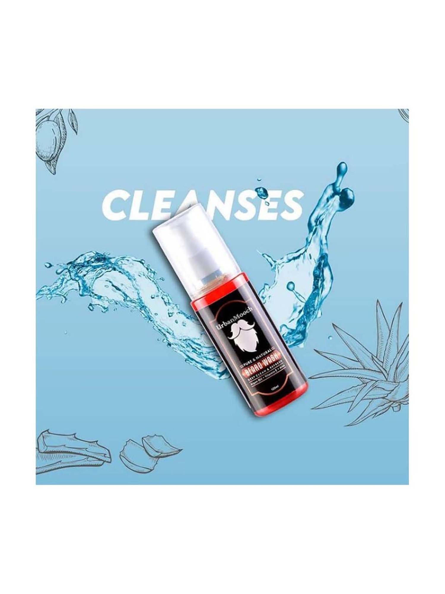 UrbanMooch Beard Shampoo for Soft & Silky Beard - 120 ml