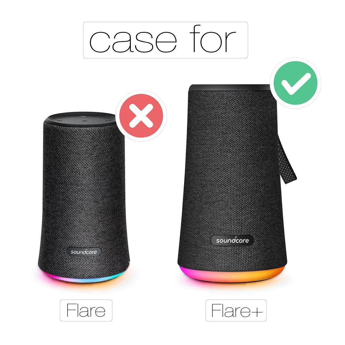 co2crea Hard Travel Case for Anker Soundcore Flare+ Plus Portable 360&deg; Bluetooth Speaker