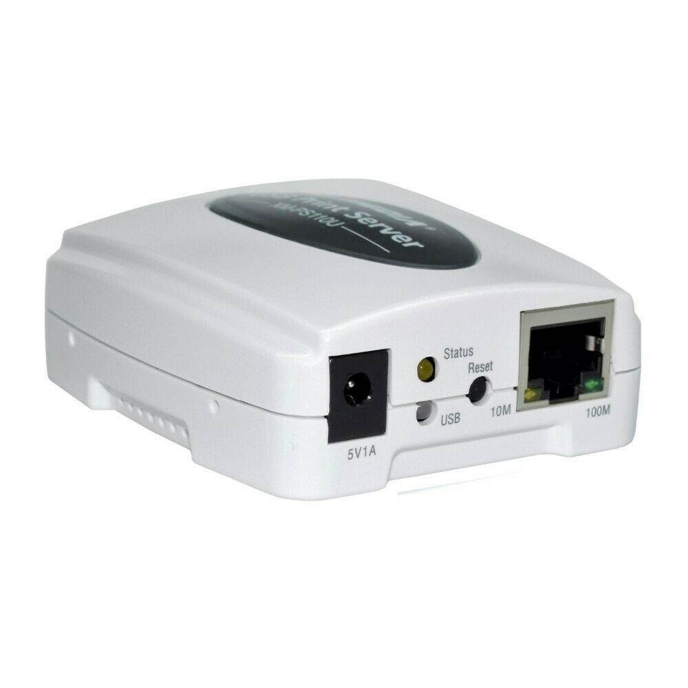 X-MEDIA XM-PS110U 1-Port Fast Ethernet 10/100Mbps USB 2.0 Port Print Server