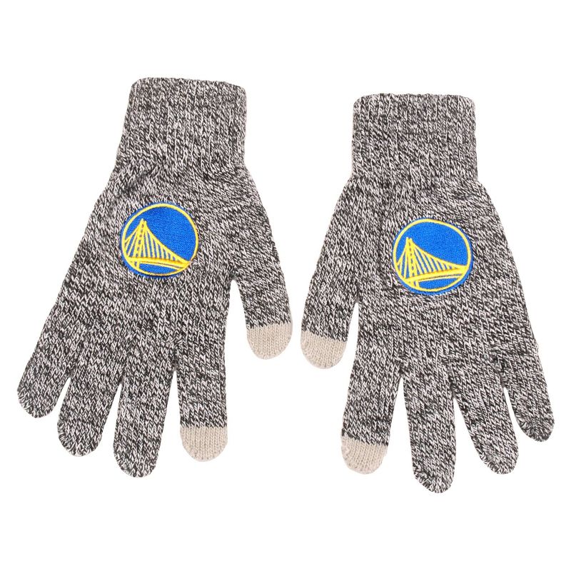 NBA Golden State Warriors Gray Knit Gloves