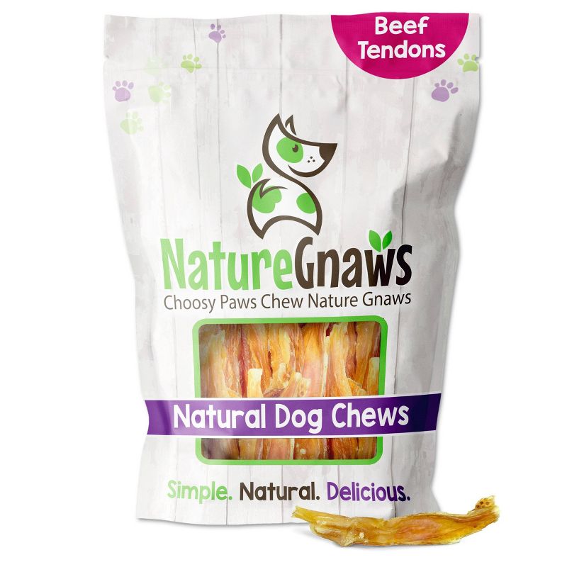 Nature Gnaws Tendon Bites Beef Dog Chews Dog Treats - 24ct