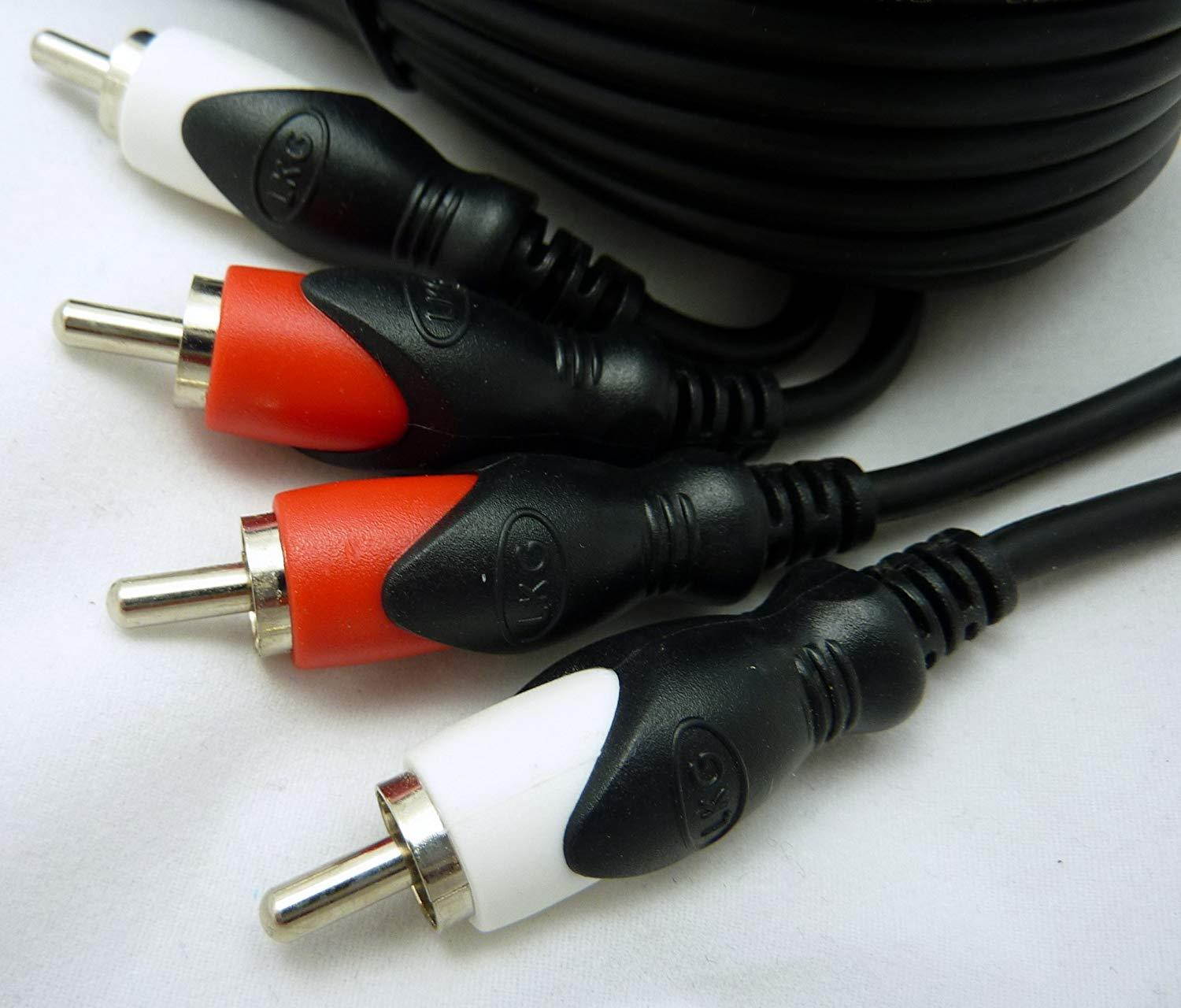 RCA Shielded Stereo Male to Male Jumper Cable - 25' : CA39