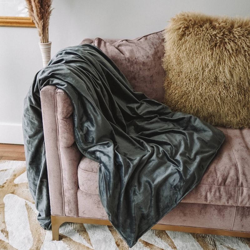 48" x 72" 15lbs Weighted Blanket Gray - Z by Gravity