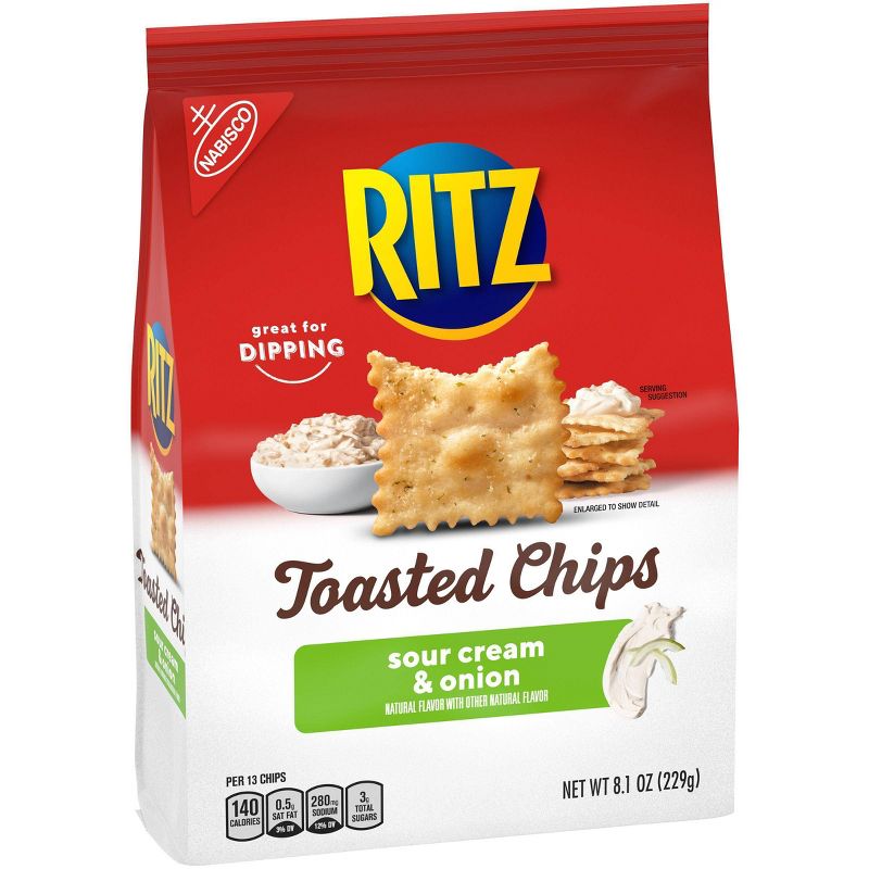Ritz Toasted Chips - Sour Cream & Onion - 8.1oz