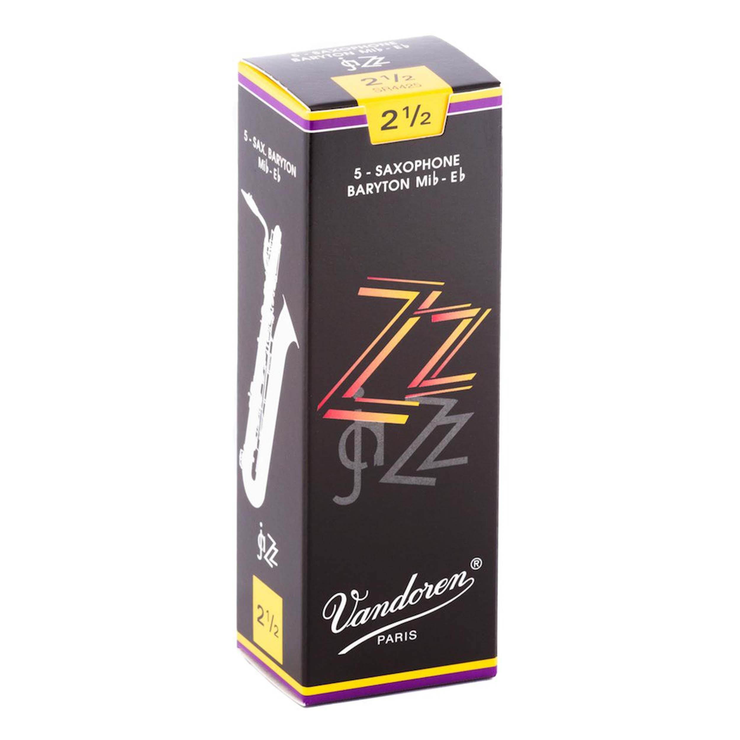 Vandoren 5 Baritone Saxophone ZZ #2.5 Reeds