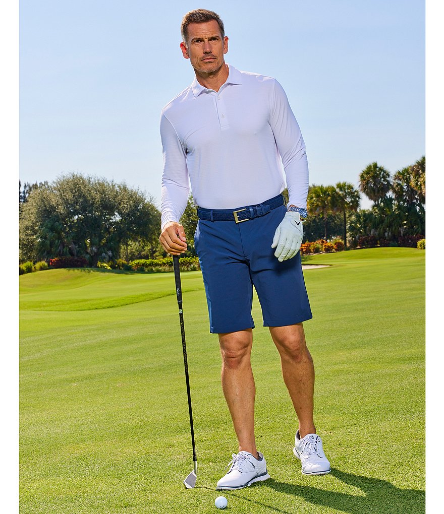 IBKUL Long-Sleeve Ice Fil&reg; Polo Shirt