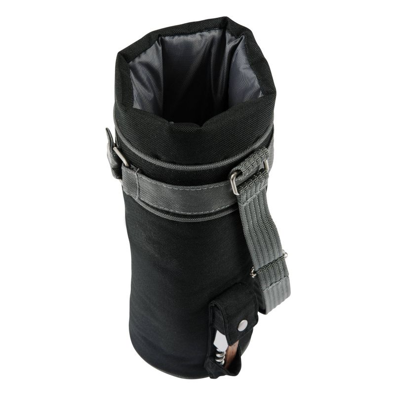 Picnic Time 2qt Wine Sack Cooler Black/Gray