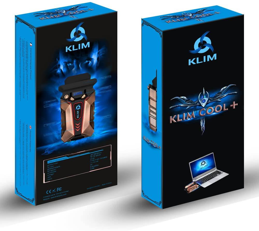 Metal Laptop Cooler Fan - The Most Powerful Gaming External Air Vacuum - Computer USB for Immediate Cooling - Slim - Portable - Quiet - Cooling Pad to Solve Internal Overheating