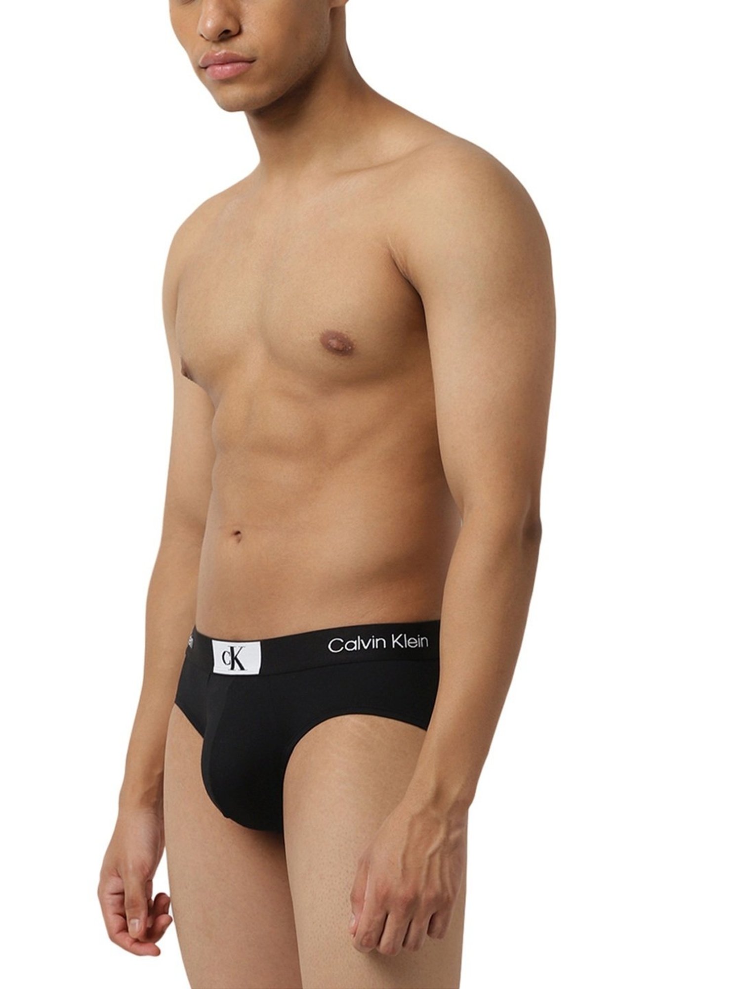 Calvin Klein Underwear Black Logo Regular Fit Briefs