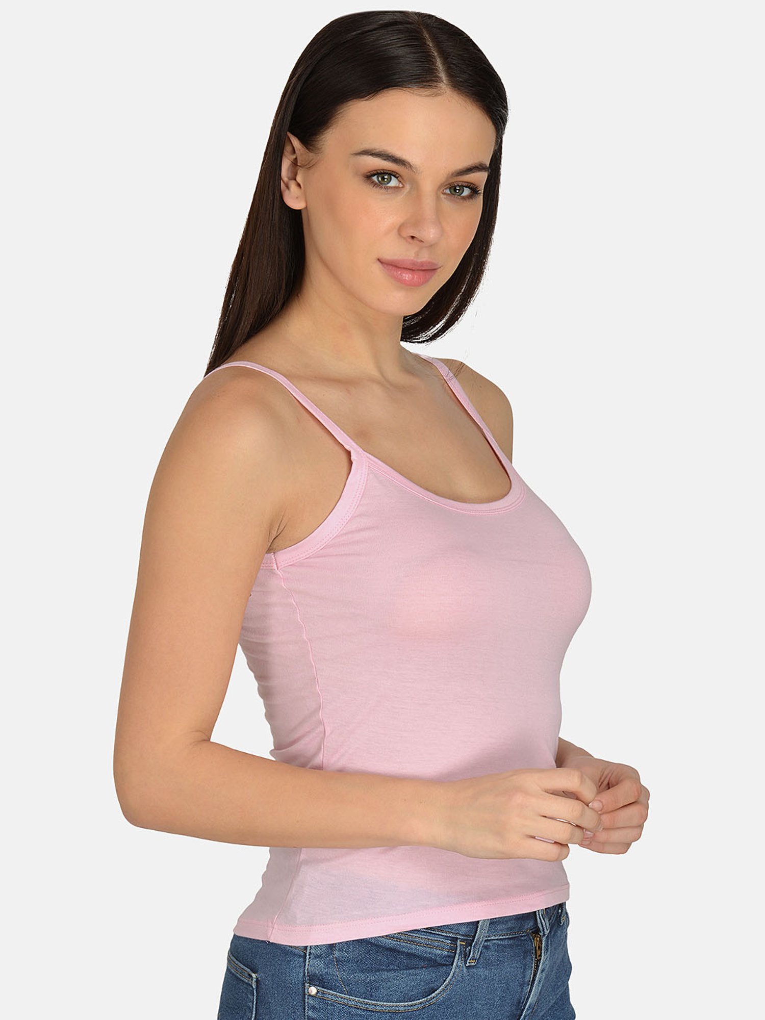 Mod & Shy Pink Cotton Camisole