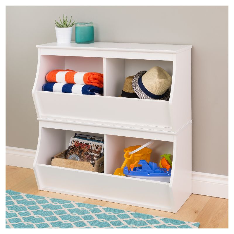 Fremont Entryway Storage Cubbie - 4 Bin - White - Prepac