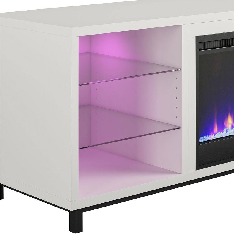 Up To 65" Westchester Fireplace Tv Stand For Tvs White - Cosmoliving By Cosmopolitan