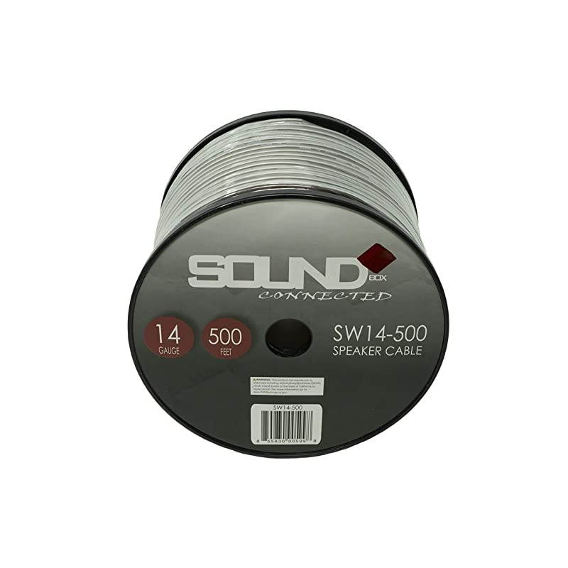 Connected 14 Gauge 500 Speaker Wire HomeCar Spool
