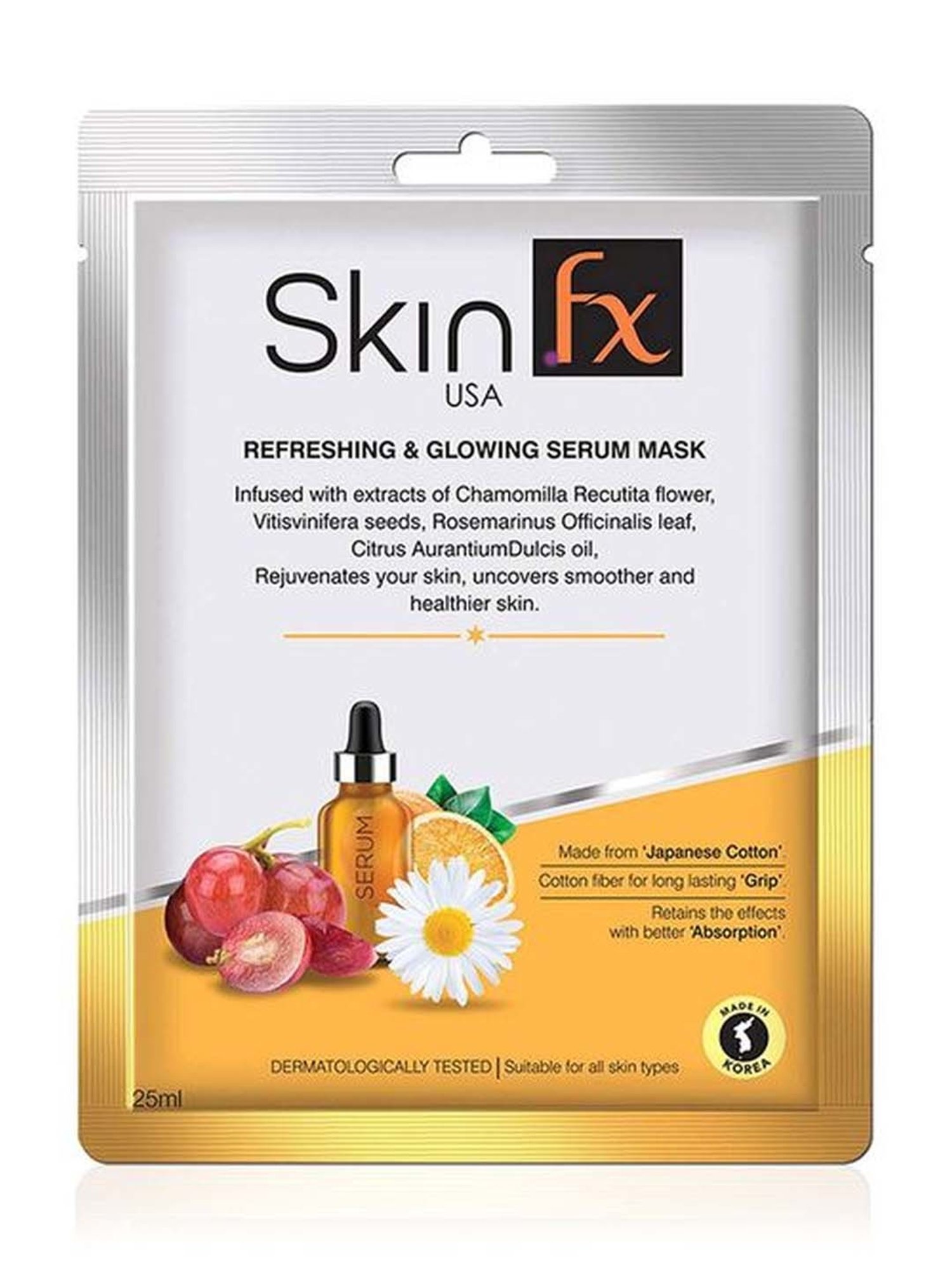 Skin Fx Refreshing & Glowing Serum Mask Combo - Pack of 6