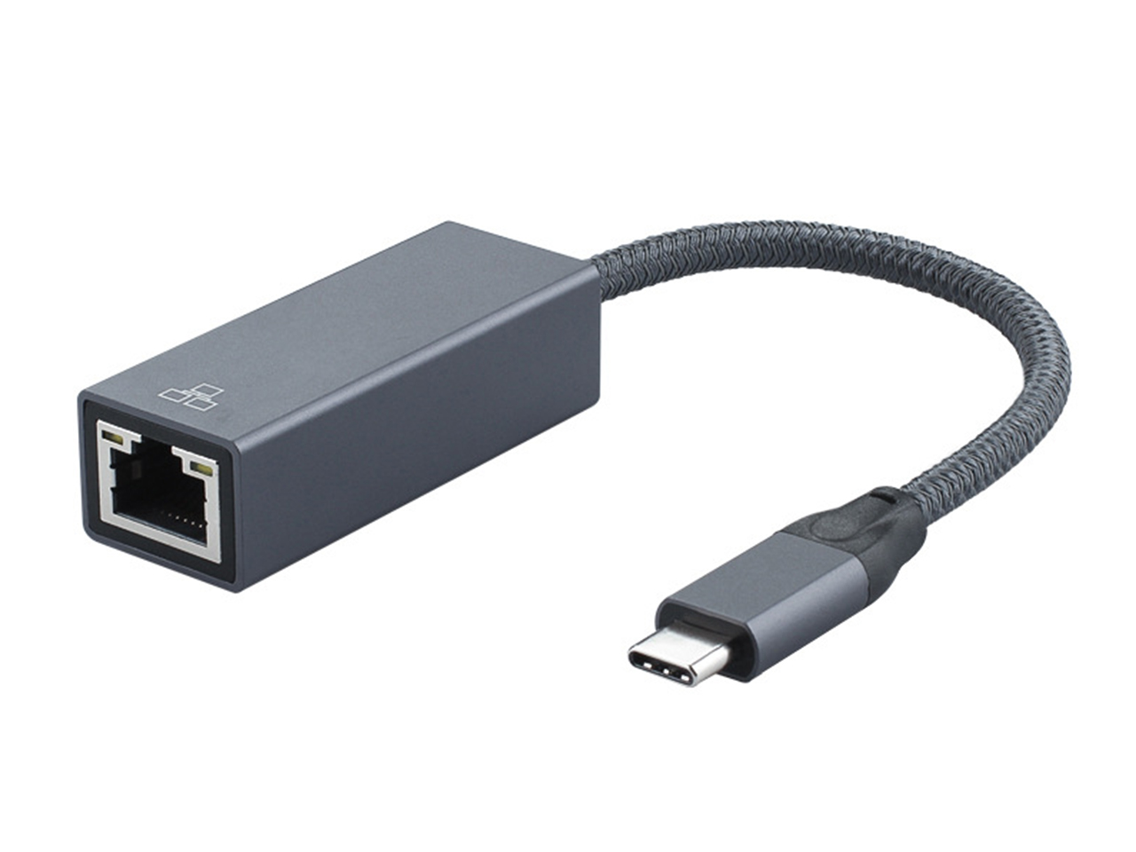 USB C Network Adapter, RIITOP USB 3.1 Type C to Gigabit Ethernet NIC Network Adapter 10/100/1000Mbps - Grey Aluminum Design