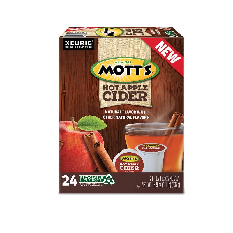 Mott's Hot Apple Cider Keurig K-Cup Pods - 24ct
