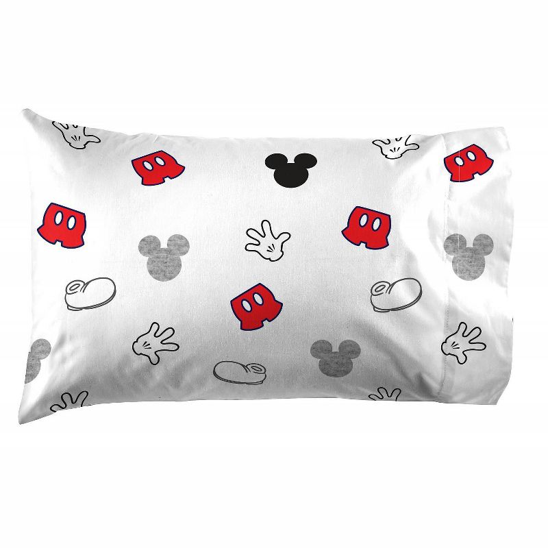 Saturday Park Mickey Mouse Pillowcase  - 20x30 Gray