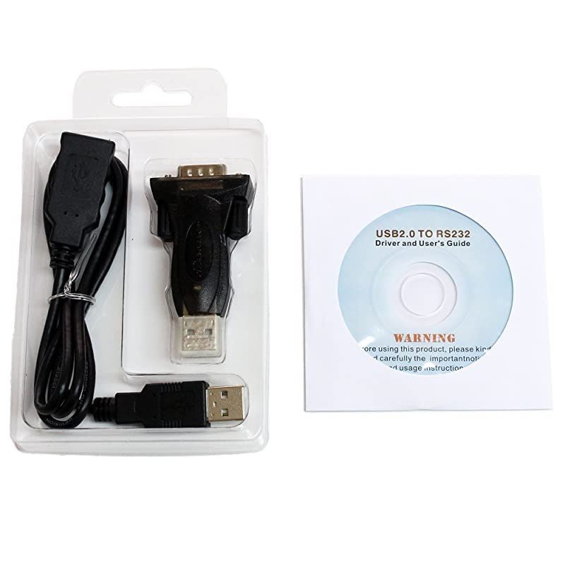 Premium USB 2.0 to RS232 Serial DB9 Adapter - Supports Windows 10, 8, 7, Vista, XP, 2000, 98, Linux and Mac - Built with FTDI Chipset