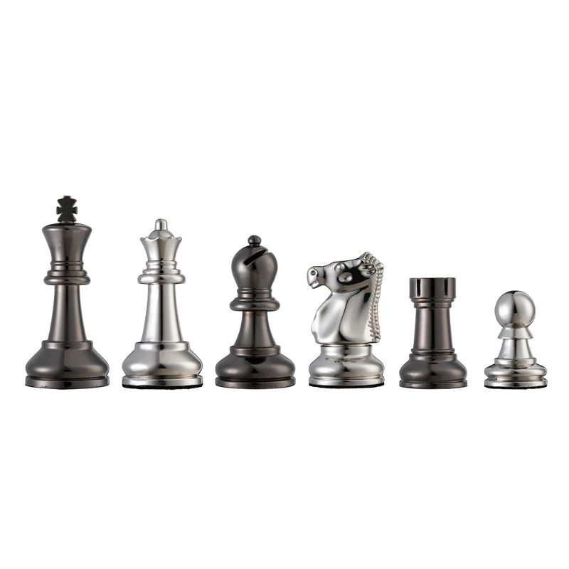 Bobby Fischer(R) Metal Ultimate Chess Pieces - 3.75 in. King - Weighs over 9.5 LBS