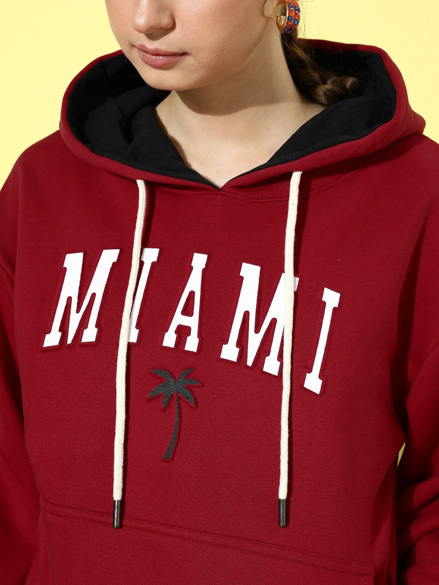 Dillinger Red Cotton Graphic Print Hoodie