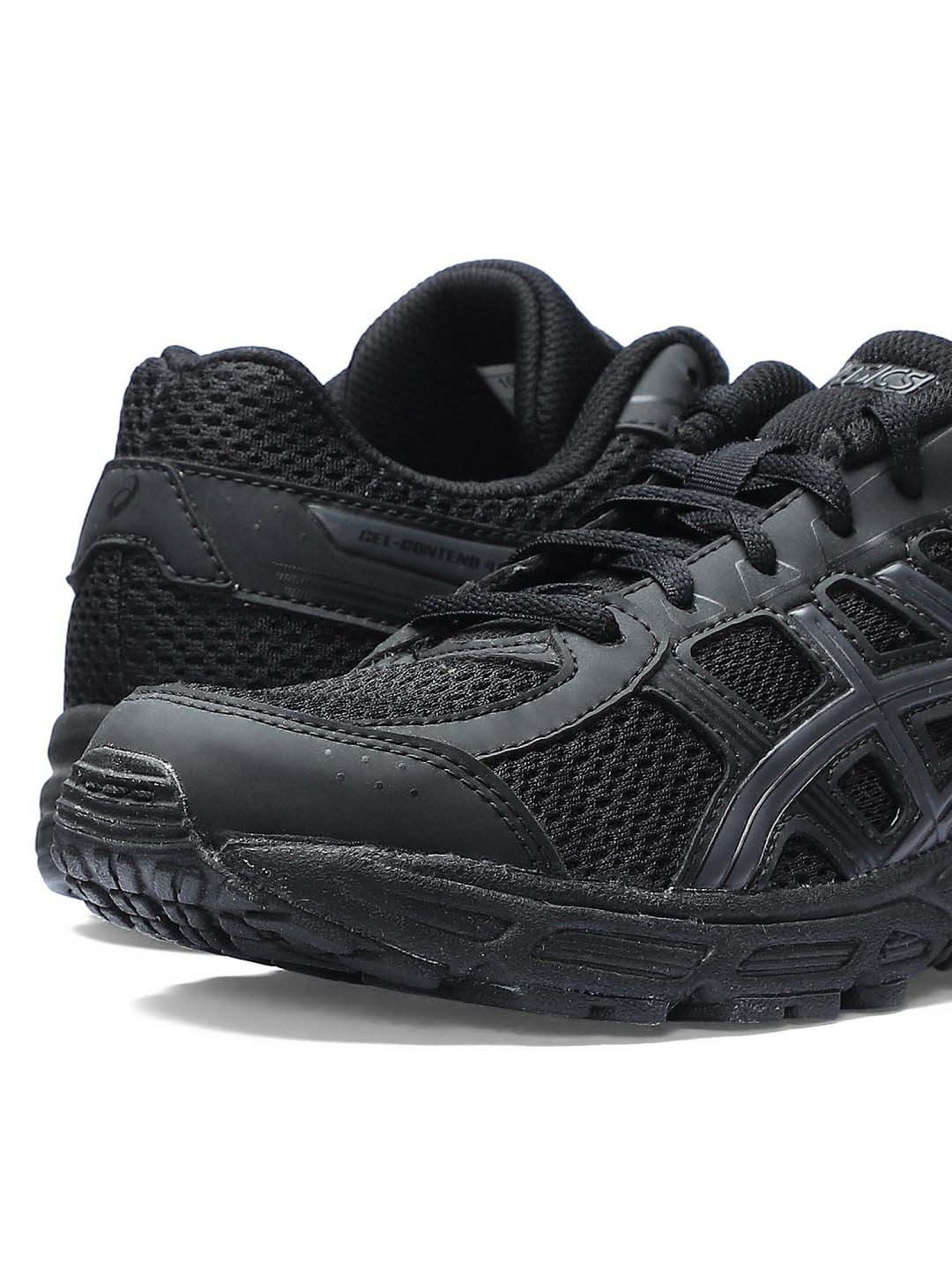 Asics Kids CONTEND 4B + Black Lace-Up Shoes