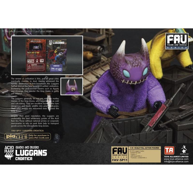 FAV-SP11 Croatica Viva La Loca Luggans 1:18 Scale | Acid Rain Fav Action figures