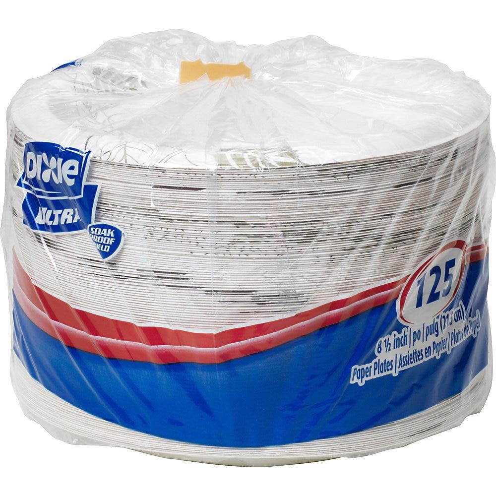 Dixie Ultra SXP9PATH Pathways Wise Size Heavy Weight Paper Plate, 8.5" Diameter (Case of 4 Packs, 125 Plates per Pack)