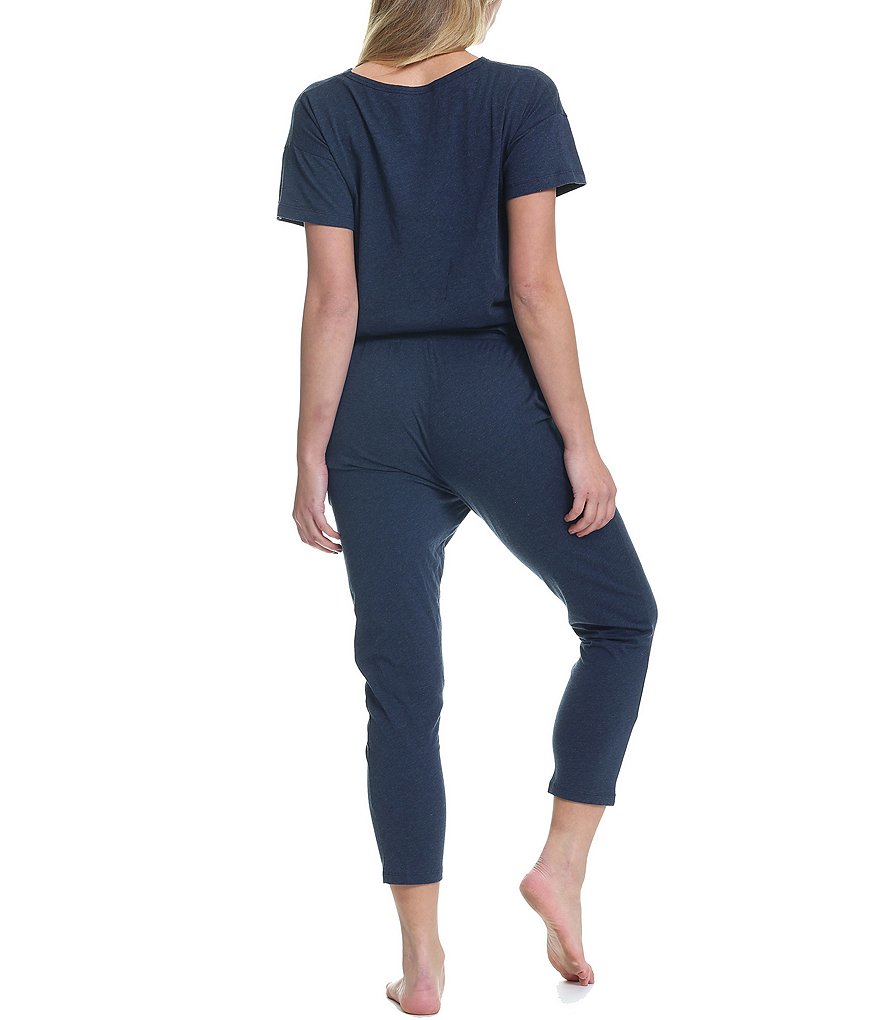 Papinelle Solid Knit Basic Tee & Pants Coordinating Pajama Set