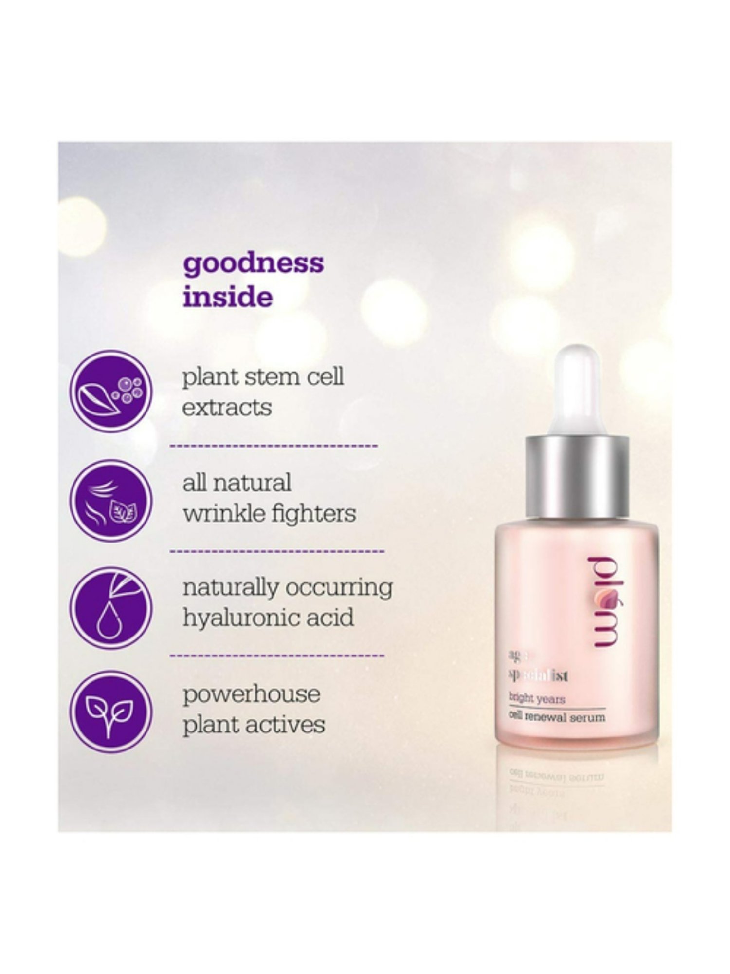 Plum Bright Years Cell Renewal Face Serum - 30 ml