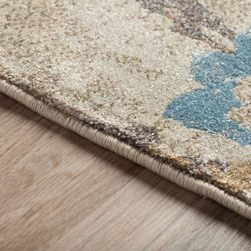 3'6"X5'6" Linen Floral Woven Accent Rug - Addison Rugs