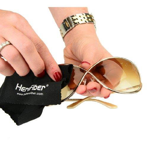 HeroFiber Ultra Gentle Cleaning Cloth for Cameras, Lenses, Smart Phones, Tablets, Gems and all other delicate items (Black)