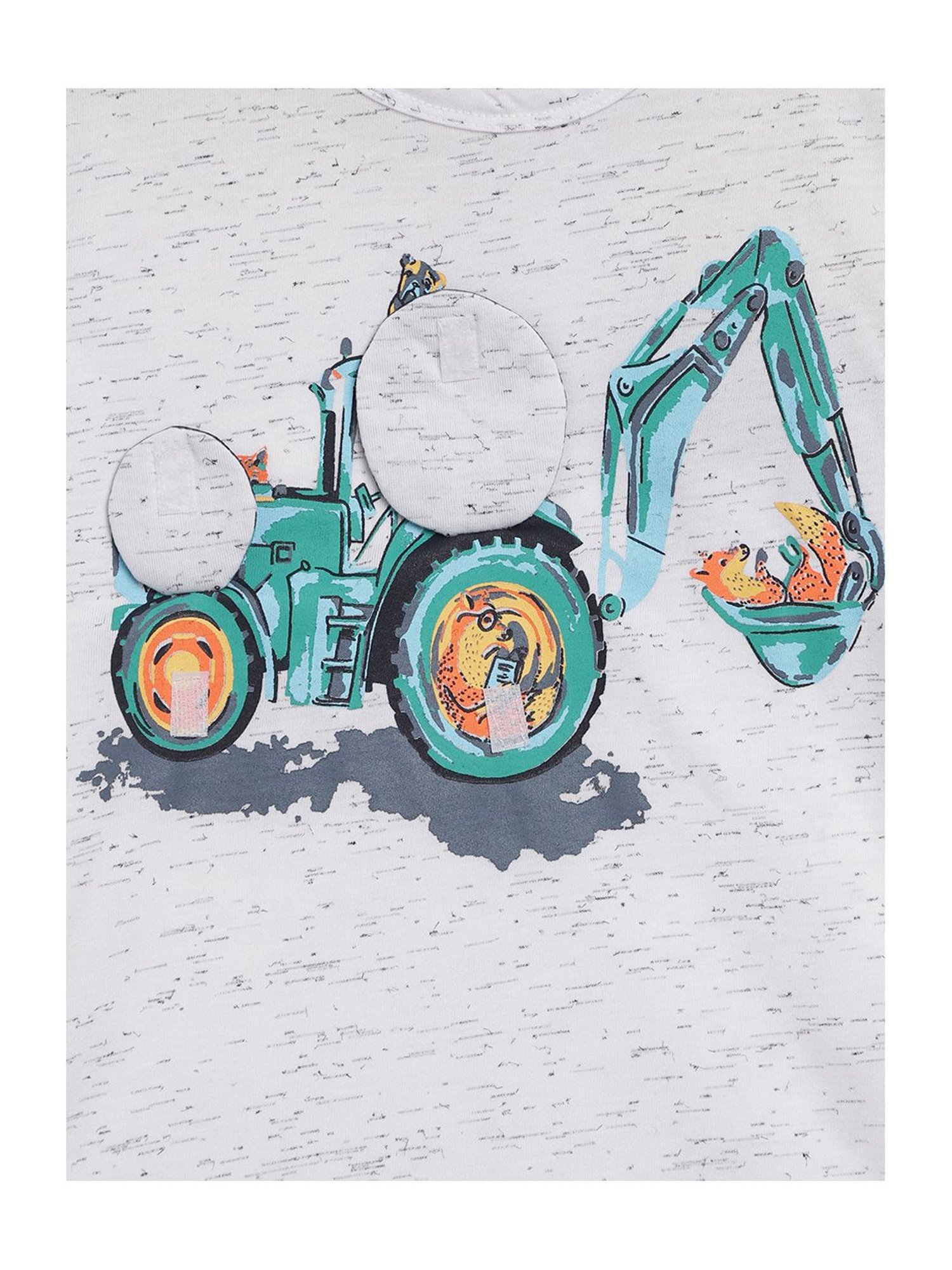 Li'l Tomatoes Kids White Cotton Graphic Print T-Shirt