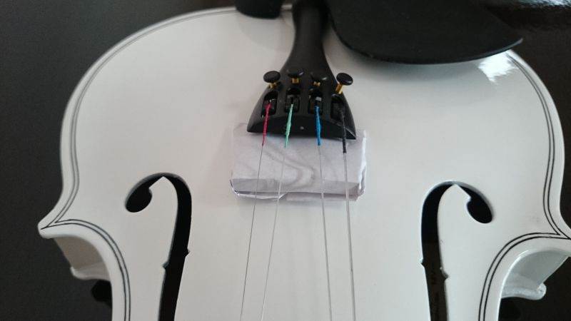 Student Acoustic Violin Full 3/4 Maple Spruce with Case Bow Rosin White Color