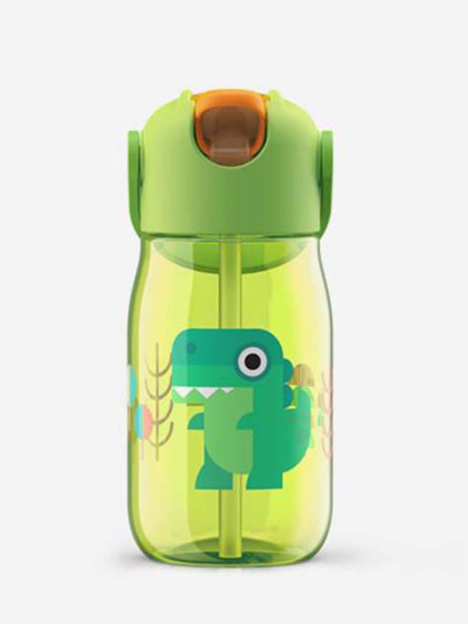Zoku Light Green Straw Water Bottle for Kids (0.5L) - Set of 1