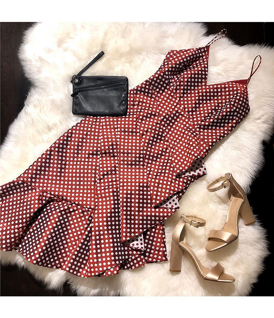 Gianni Bini Joenah Satin Ankle Strap Block Heel Dress Sandals