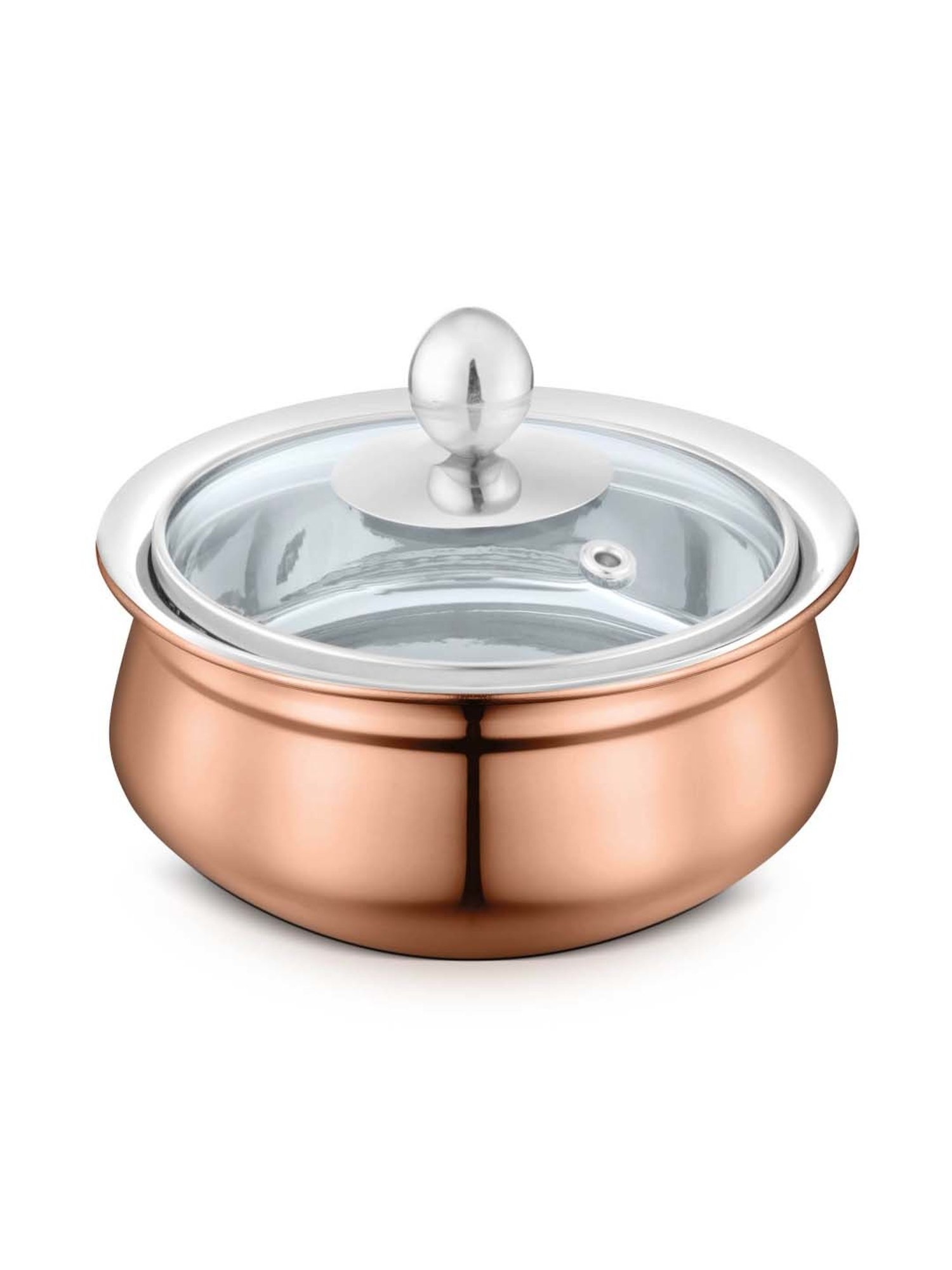 Wonderchef Ebony Hard Anodized Non-stick Biryani Handi with Lid