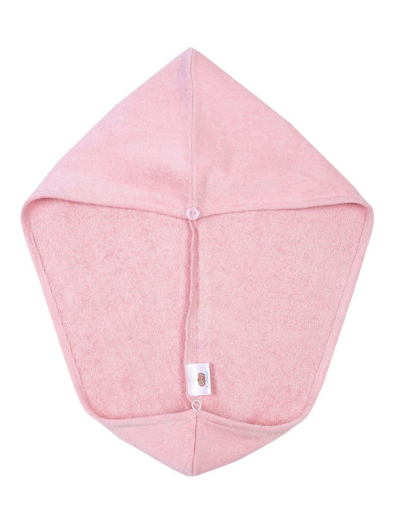 Creeva Luxury Bridal Rose Cotton 380 GSM Hair Wrap - Set of 2