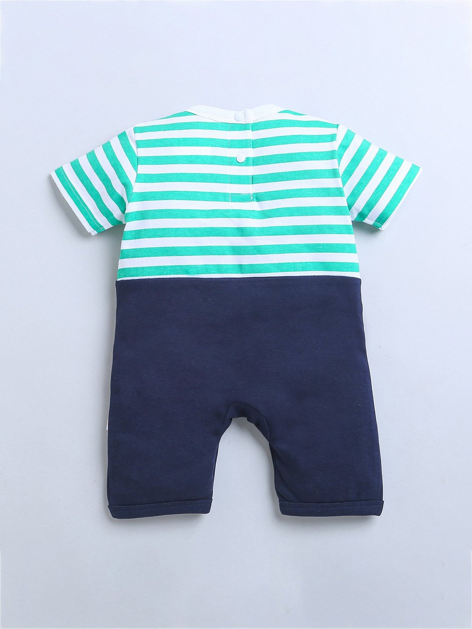 Berrytree Organic Kids Black Cotton Animals Print Rompers