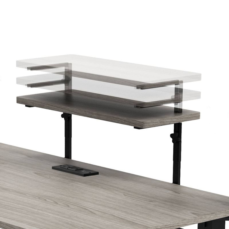 Carnegie Computer Gaming Desk Black/Gray - Jamesdar