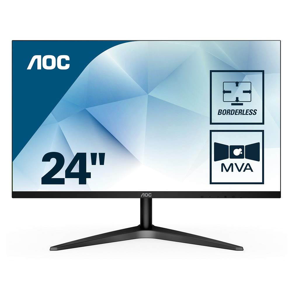 AOC 24B1H 23.6" Full  Flat Black HD LED Matt Computer Monitor