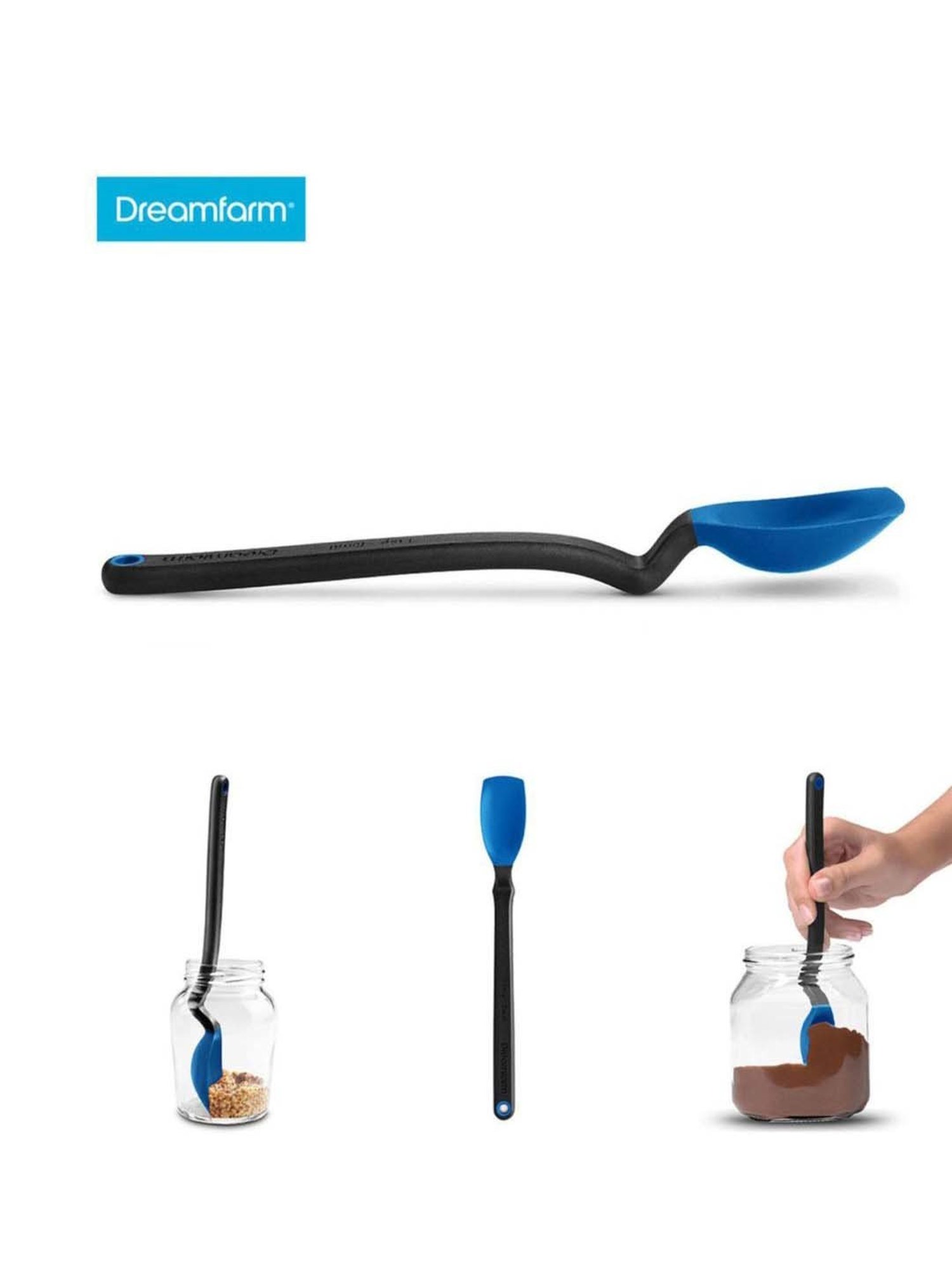 HAZEL Silver Stainless Steel Spatula with Beveled Edge