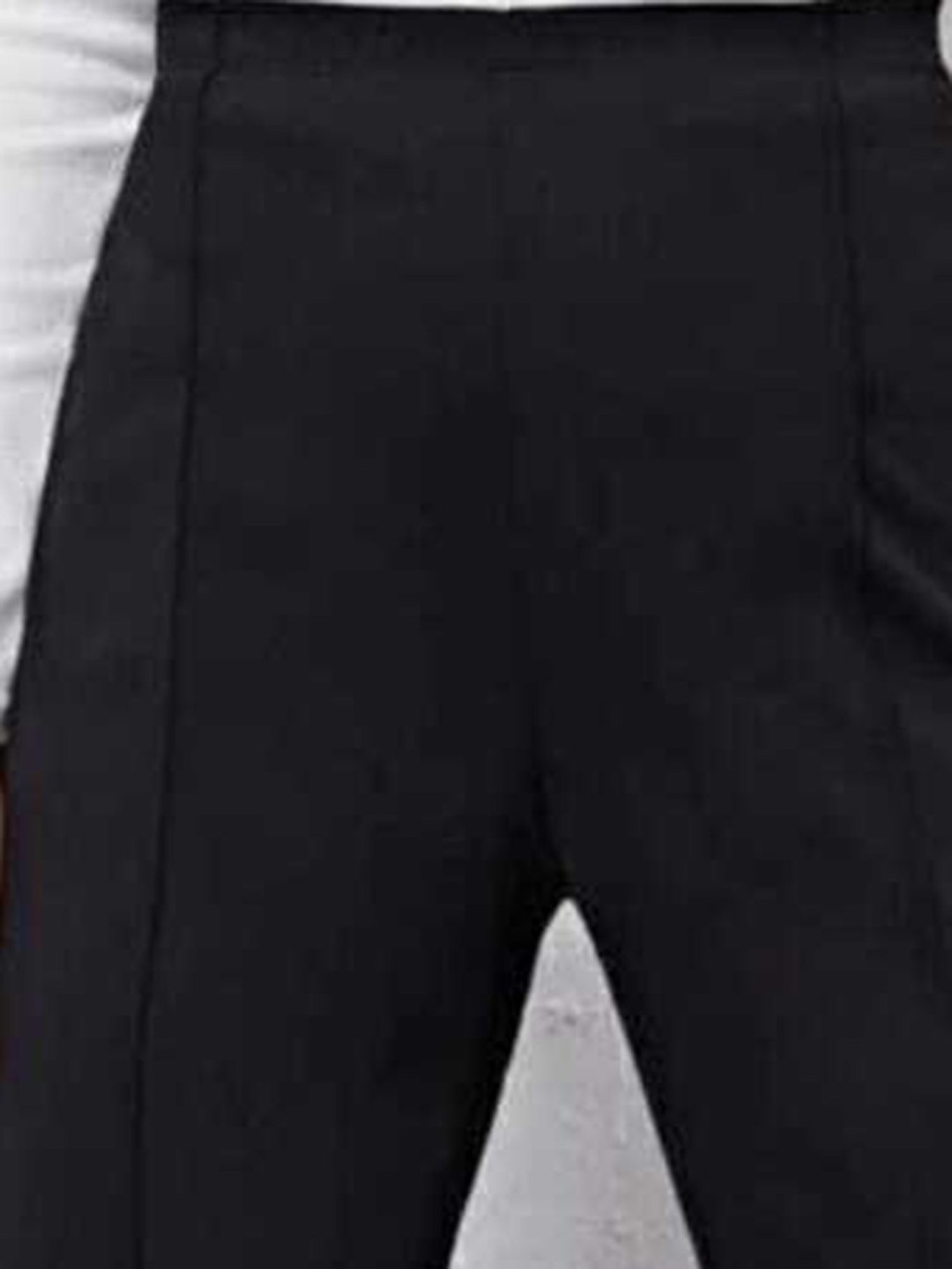 Broadstar Black High Rise Bootcut Flared Trousers