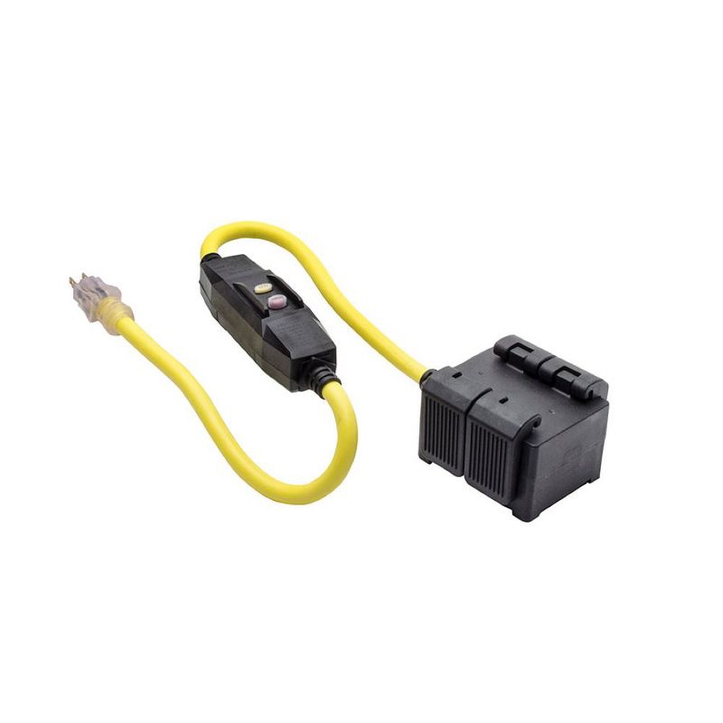 USW Portable GFCI with 4-outlets in PVC housing