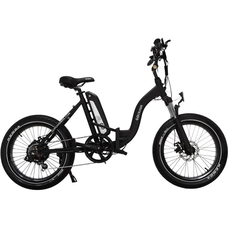 Go Power Bike 20" Go Cruiser Electric Folding Cruiser Bike - Black
