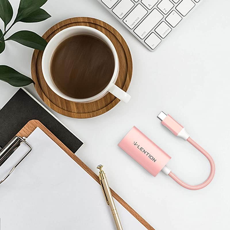 USB C to VGA Adapter Type C to VGA Cable Converter Compatible 20202016 MacBook Pro 131516 New iPad ProMac AirSurface Chromebook Samsung S20S10S9S8Note More CBCU606 Rose Gold