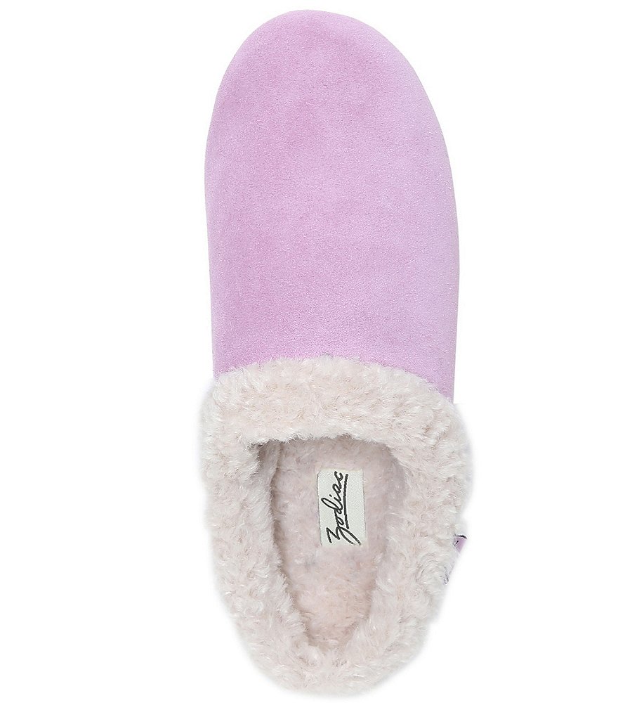 Zodiac Paloma Suede Faux Shearling Lined Slippers